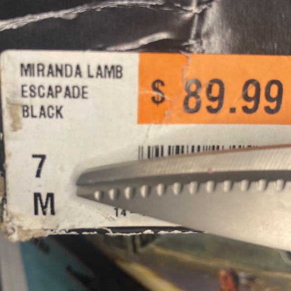 Miranda Lambert snip toe high heel booties. Size 7M Black Escapade - Picture 9 of 11